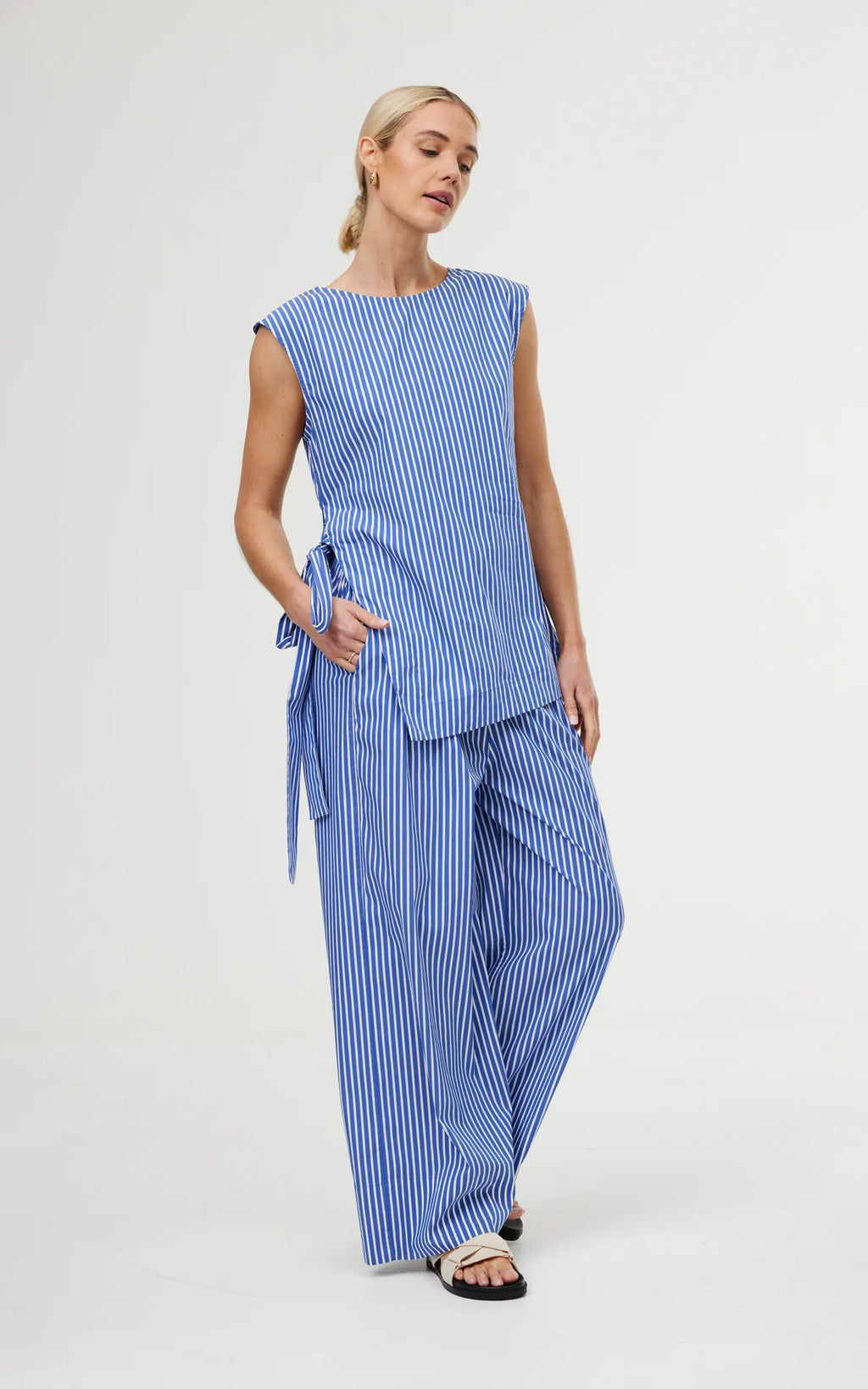 Hampton Pant in Riviera Stripe