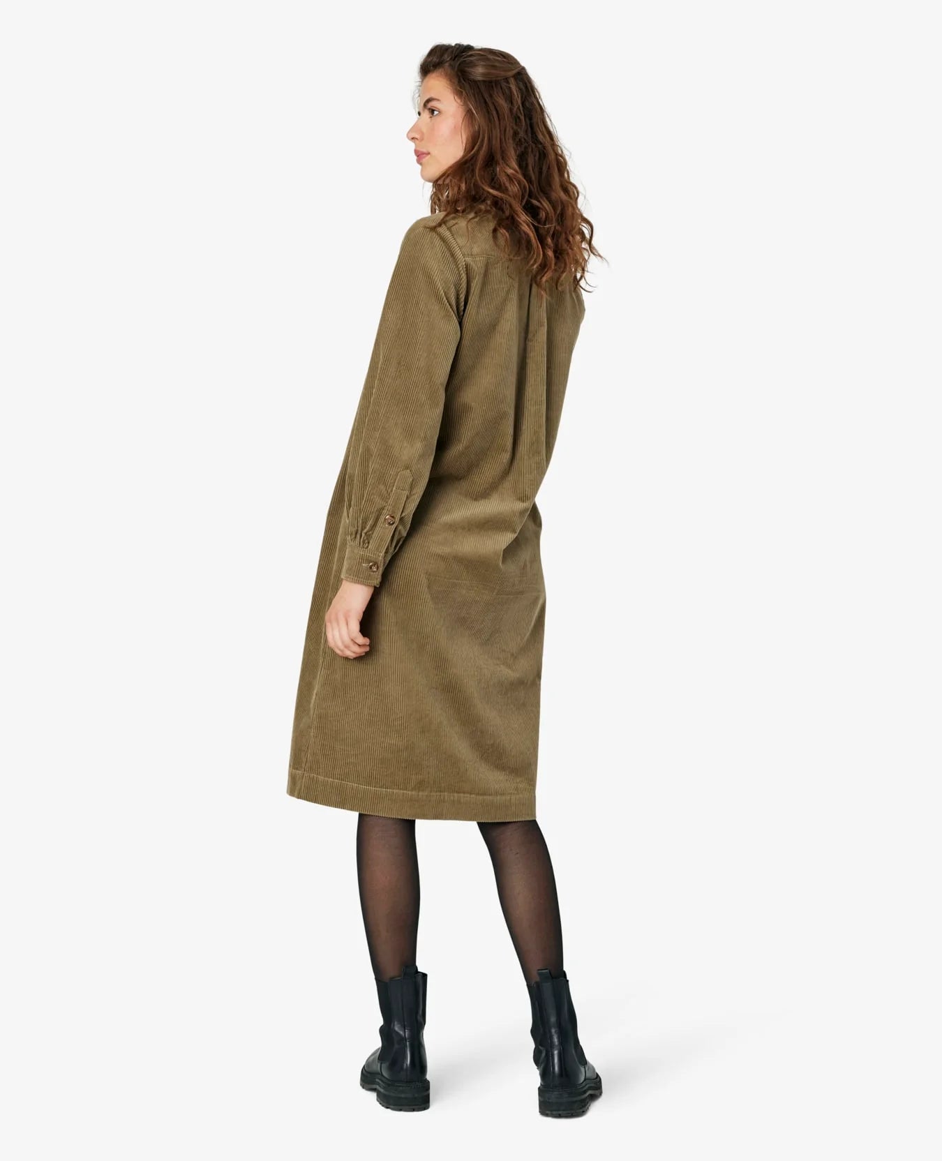 Trine Dress in Capers Green or Light Mahogany