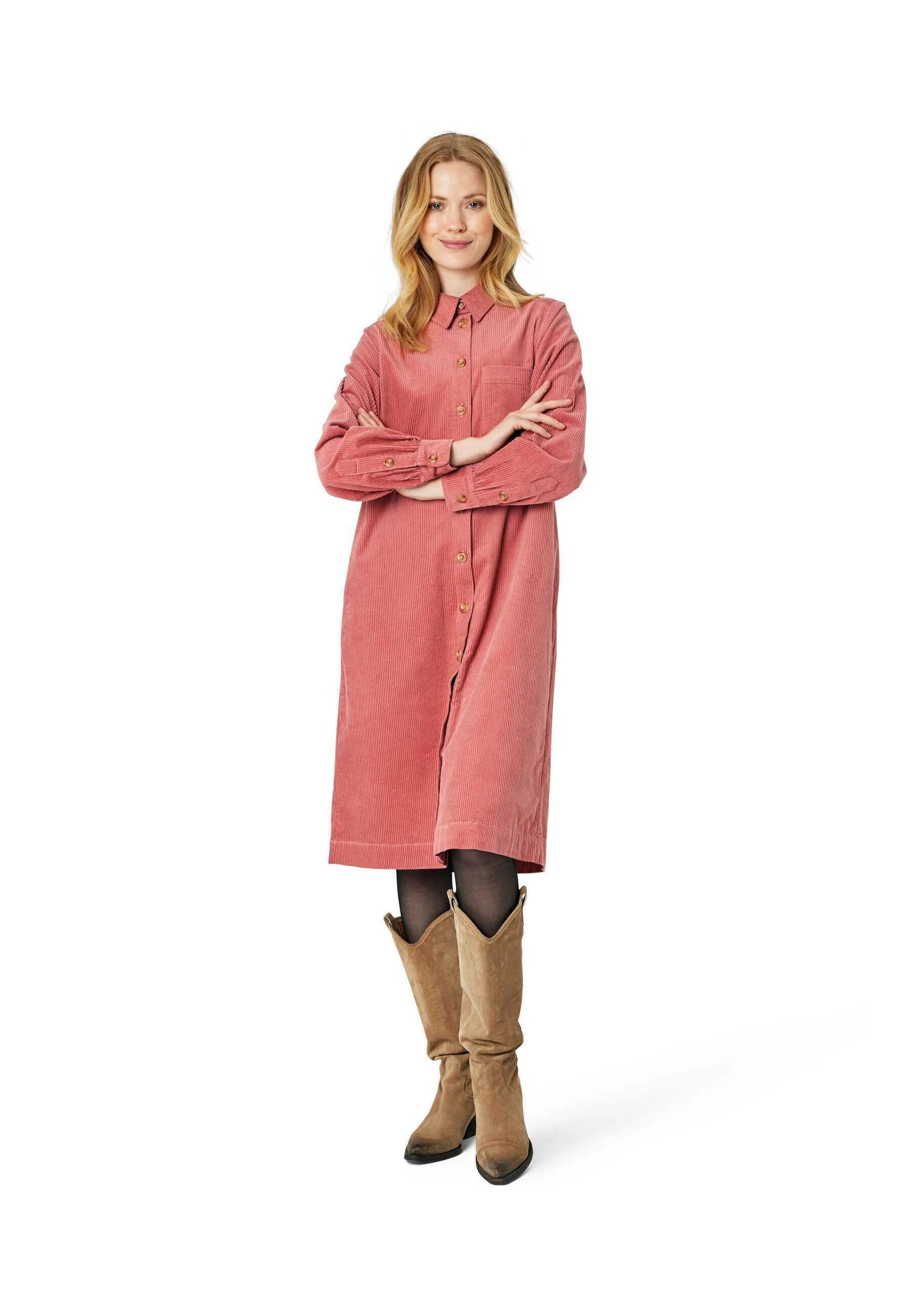 Trine Dress in Capers Green or Light Mahogany