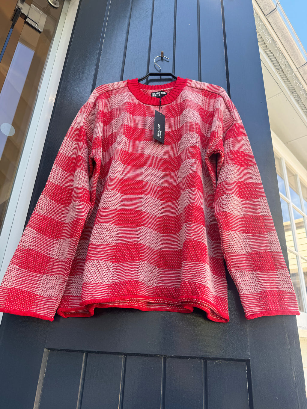Cotton universal plaid pullover Standard issue