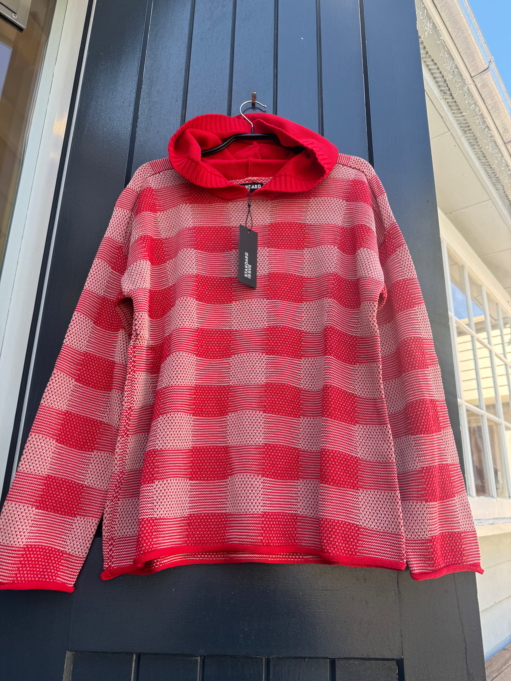 Cotton universal plaid hoodie Standard issue