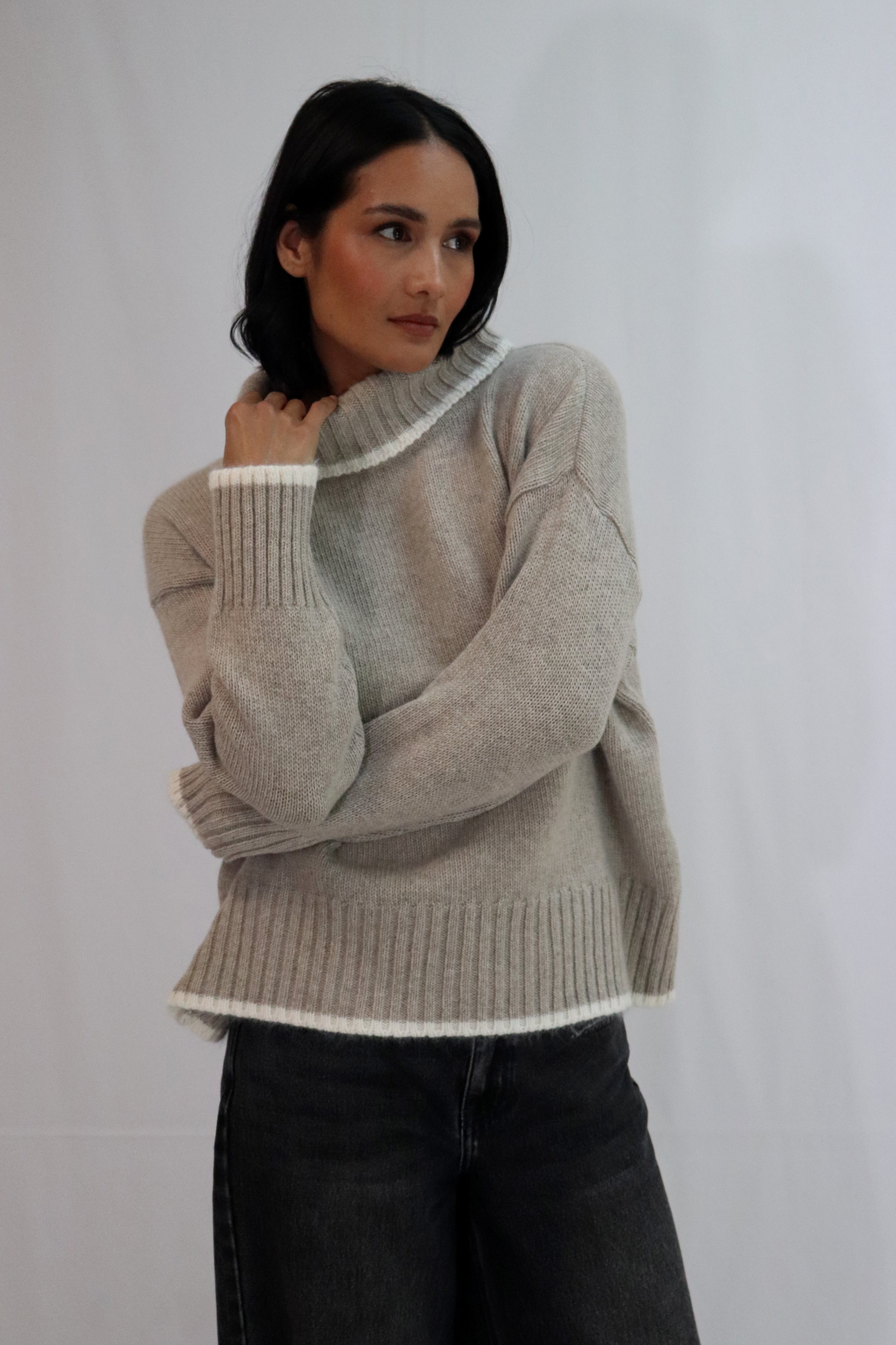 Dipped Henri Knit.  Tātano