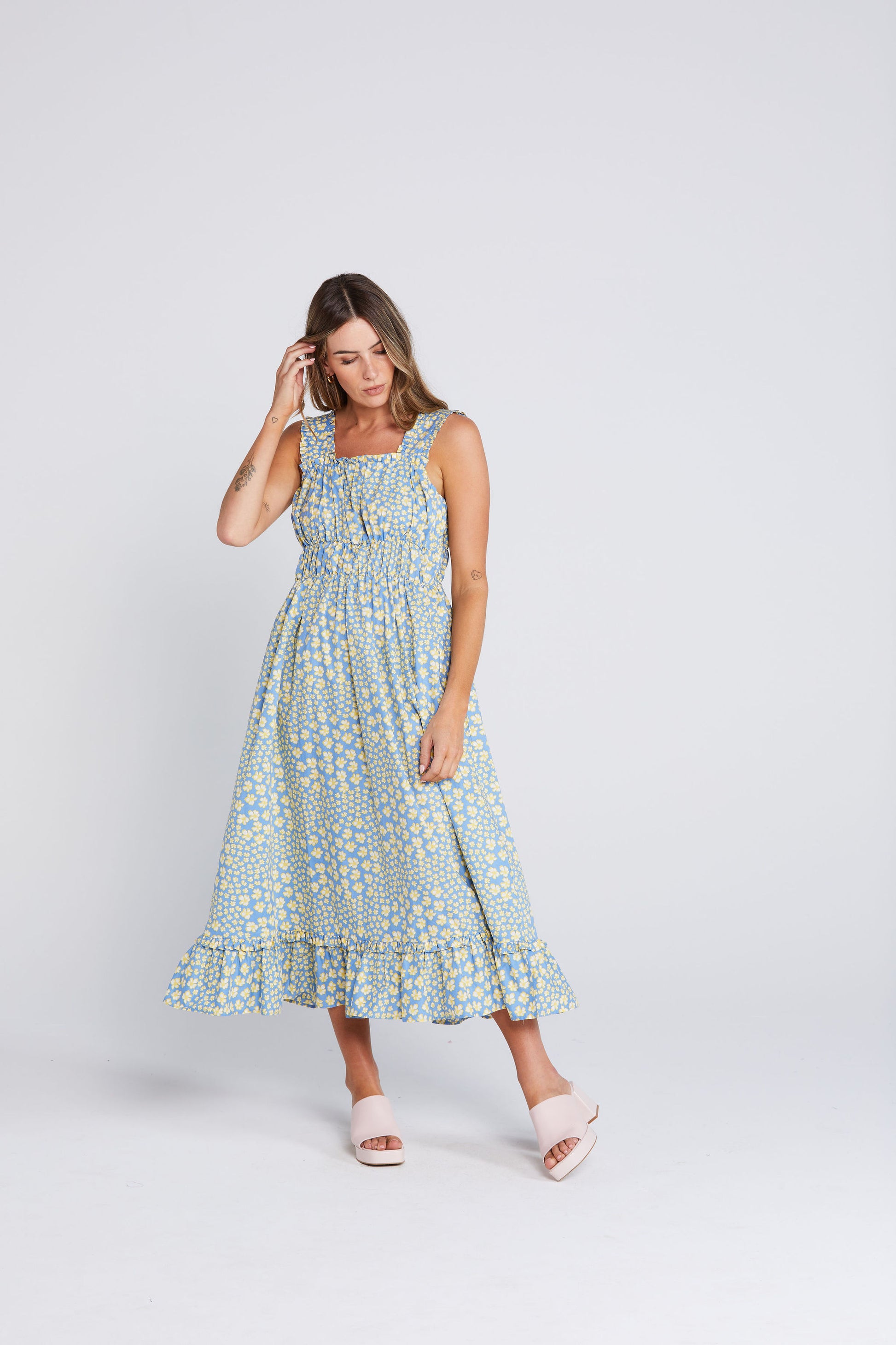 Laramie Dress - Sky Garden