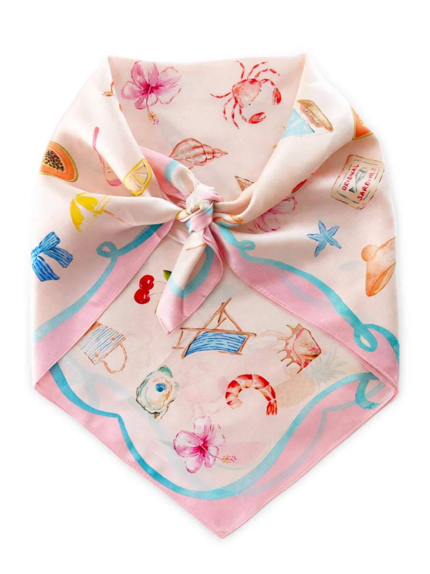 The DH x CASS DELLER Petite Silk Scarf - Dark Hampton