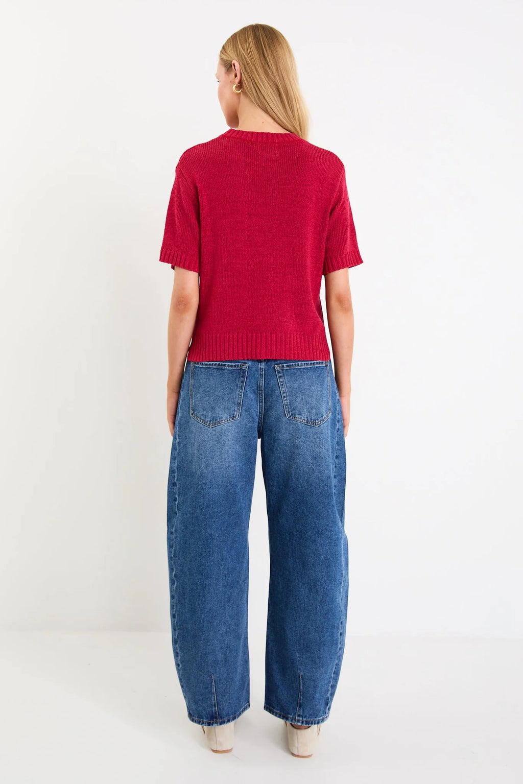 Loveable Cherry Tape Yarn Knit  By Rosa