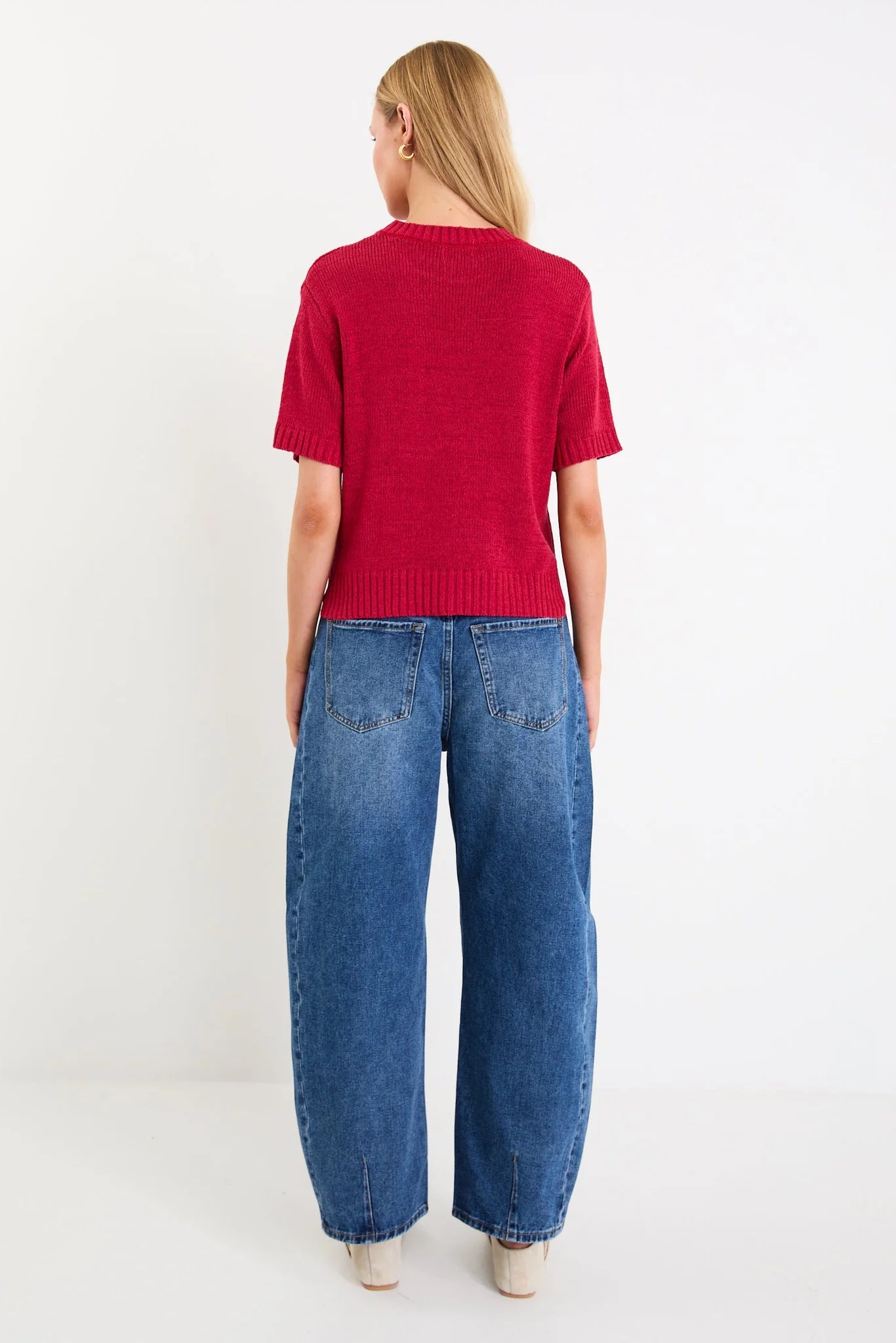 Loveable Cherry Tape Yarn Knit  By Rosa