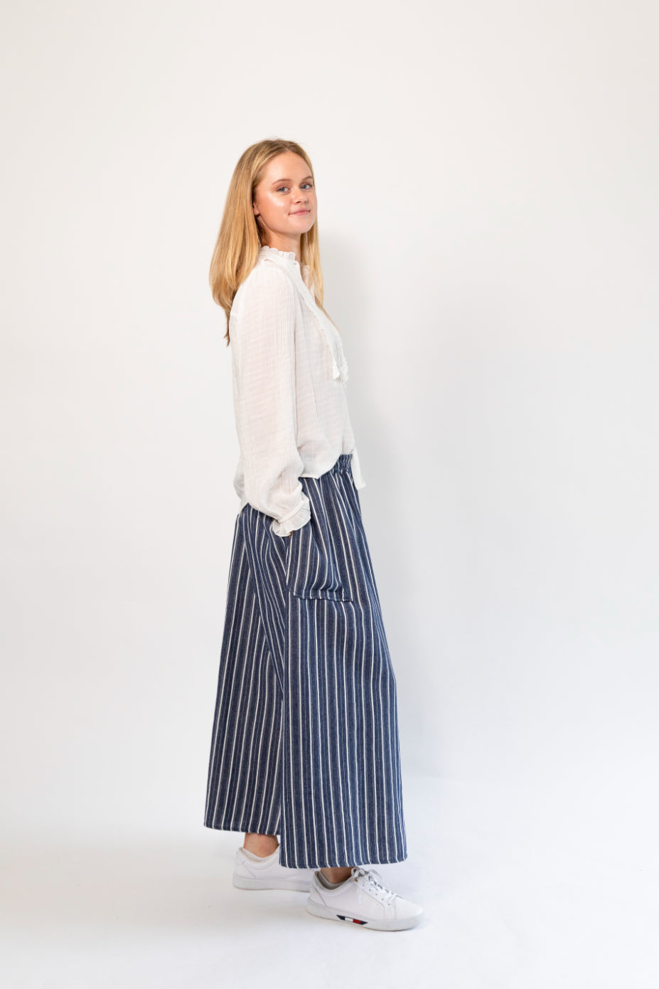 Akane Maxi Skirt in Stripe by Lollys Laundry