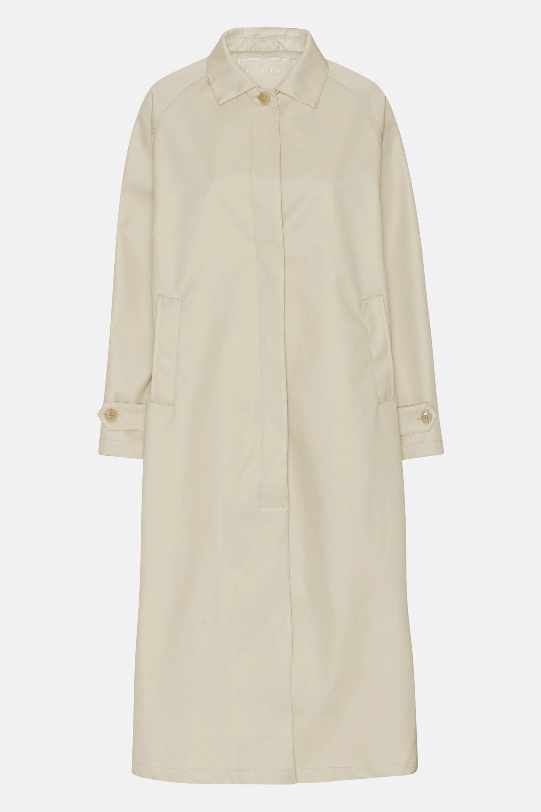 Cotton Raincoat in Bleached Sand