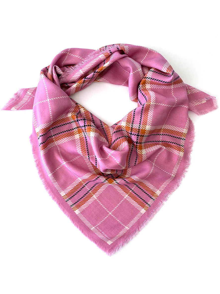The McRae Wool + Silk Scarf. Dark Hampton