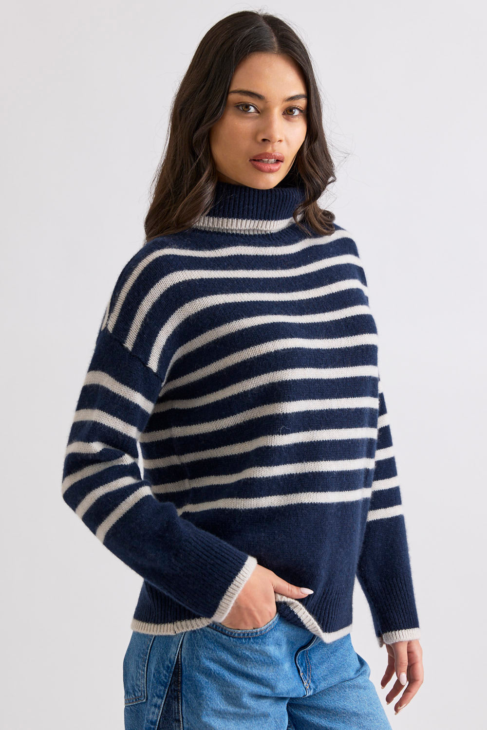 Hunter Stripe Rollneck Mia Fratino