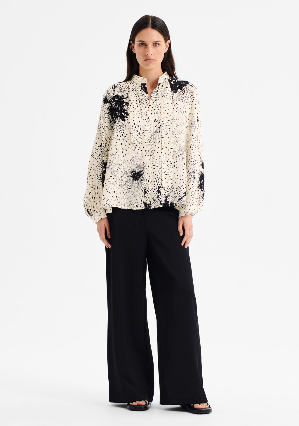 Florian Swing Shirt Ecru Print Morrison