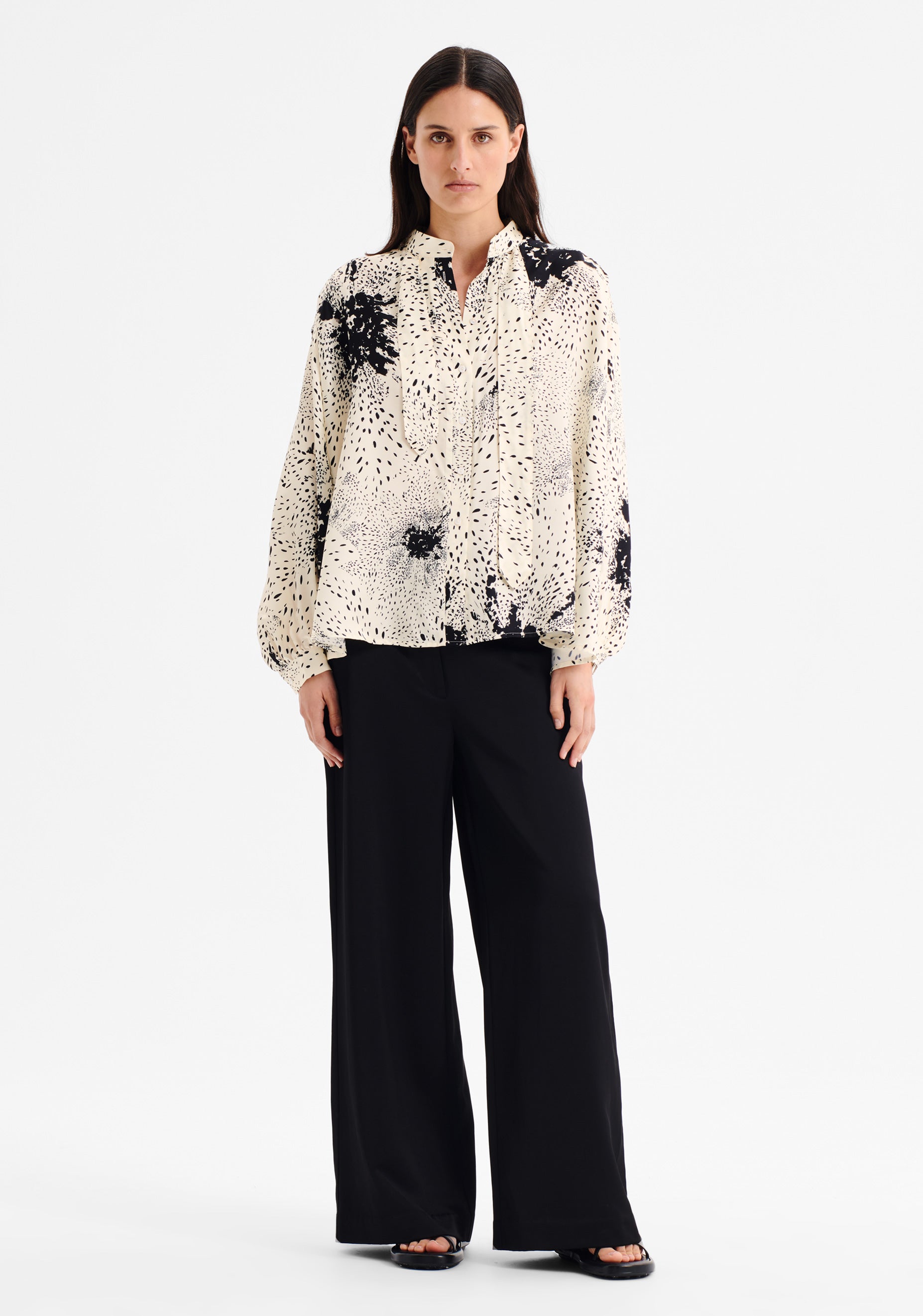 Florian Swing Shirt Ecru Print Morrison
