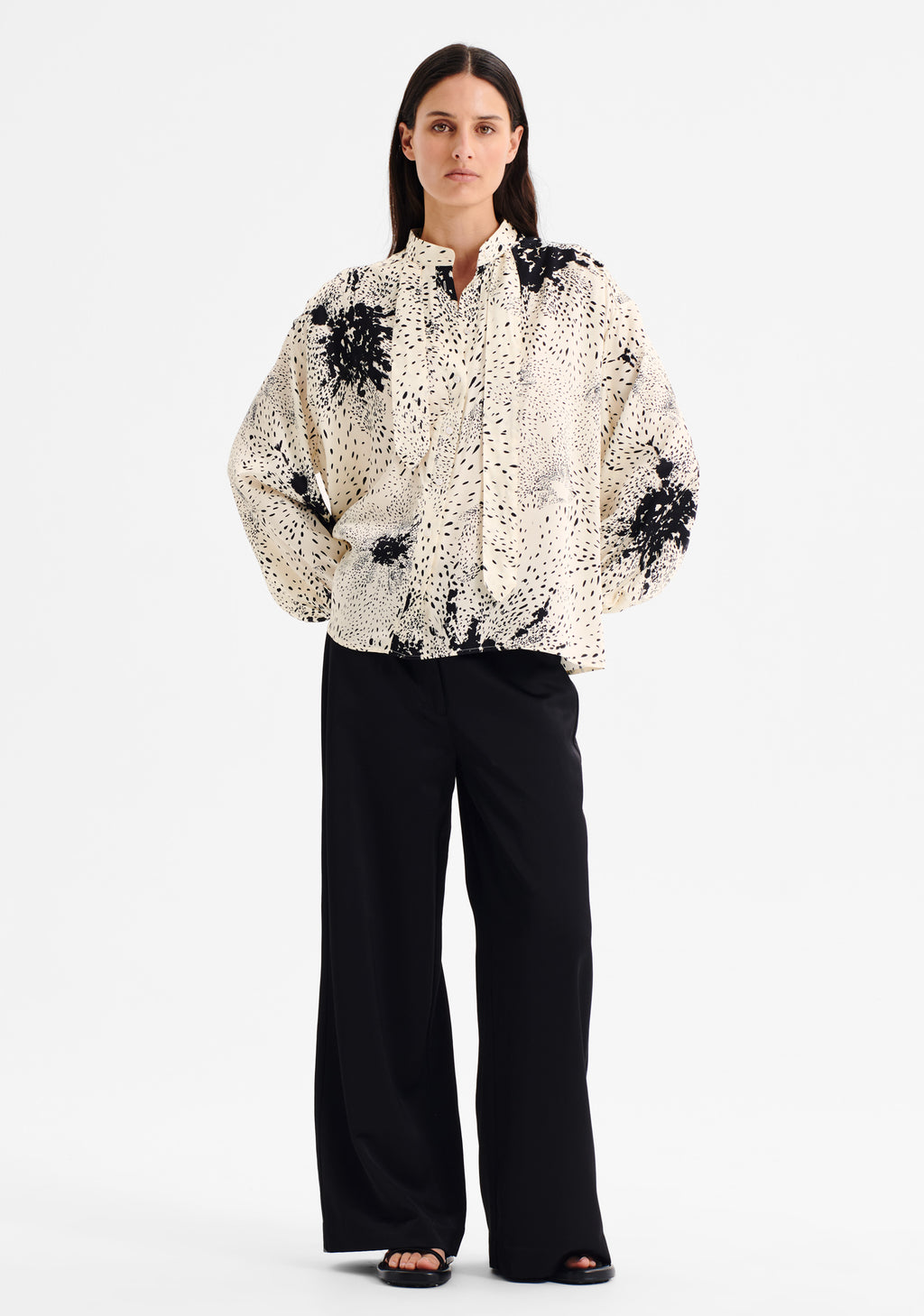 Florian Swing Shirt Ecru Print Morrison