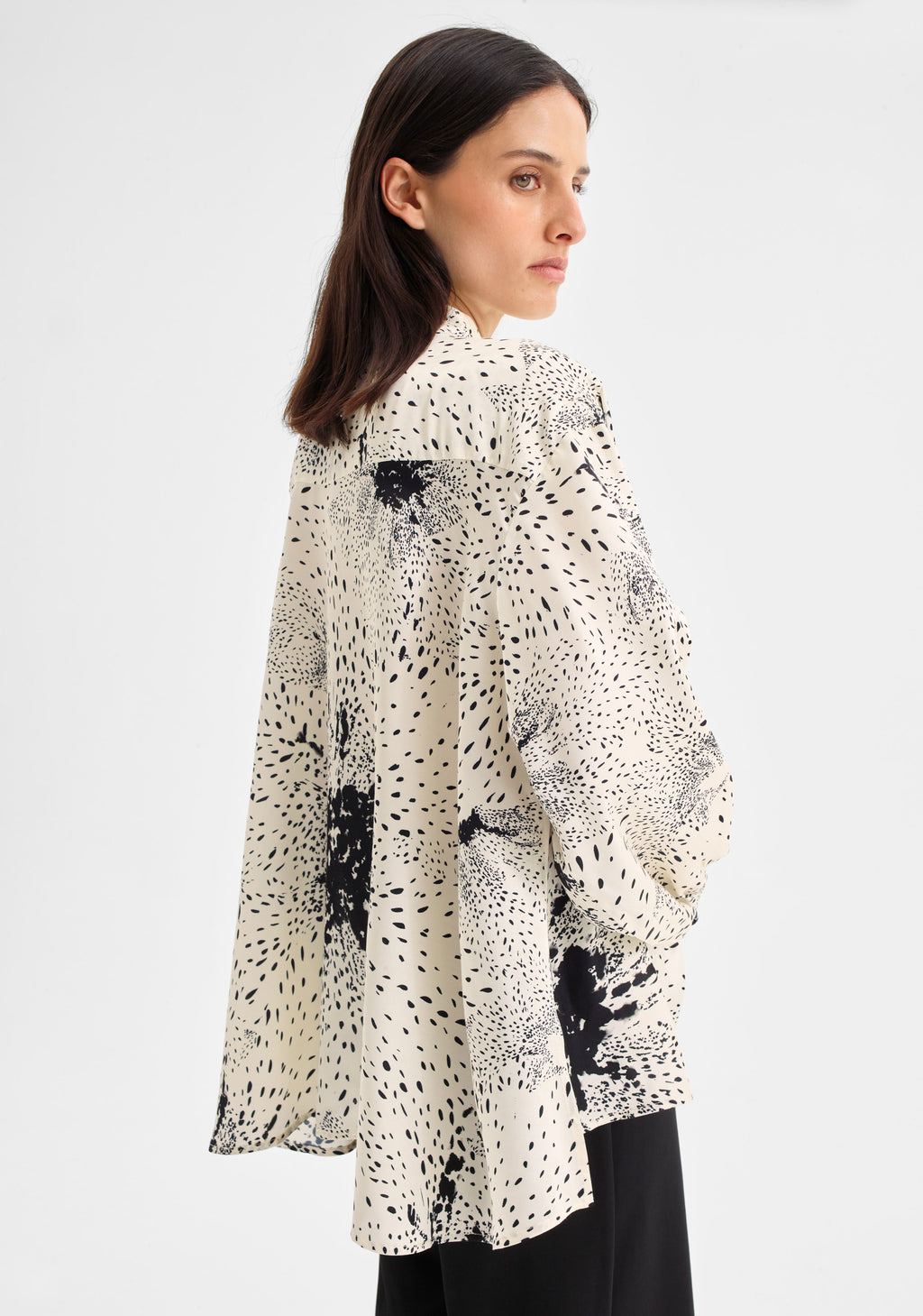 Florian Swing Shirt Ecru Print Morrison
