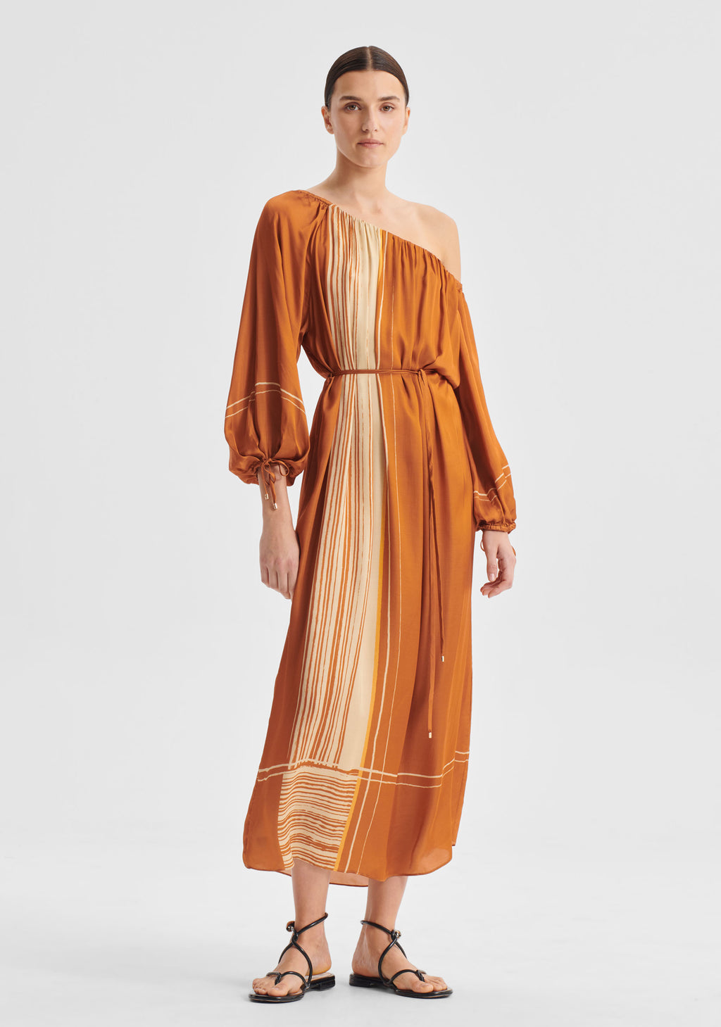 Aries One Shoulder Dress Spice