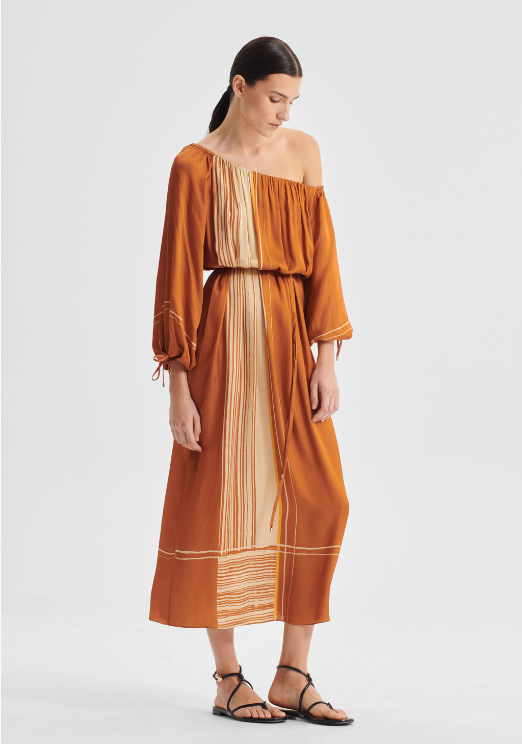 Aries One Shoulder Dress Spice