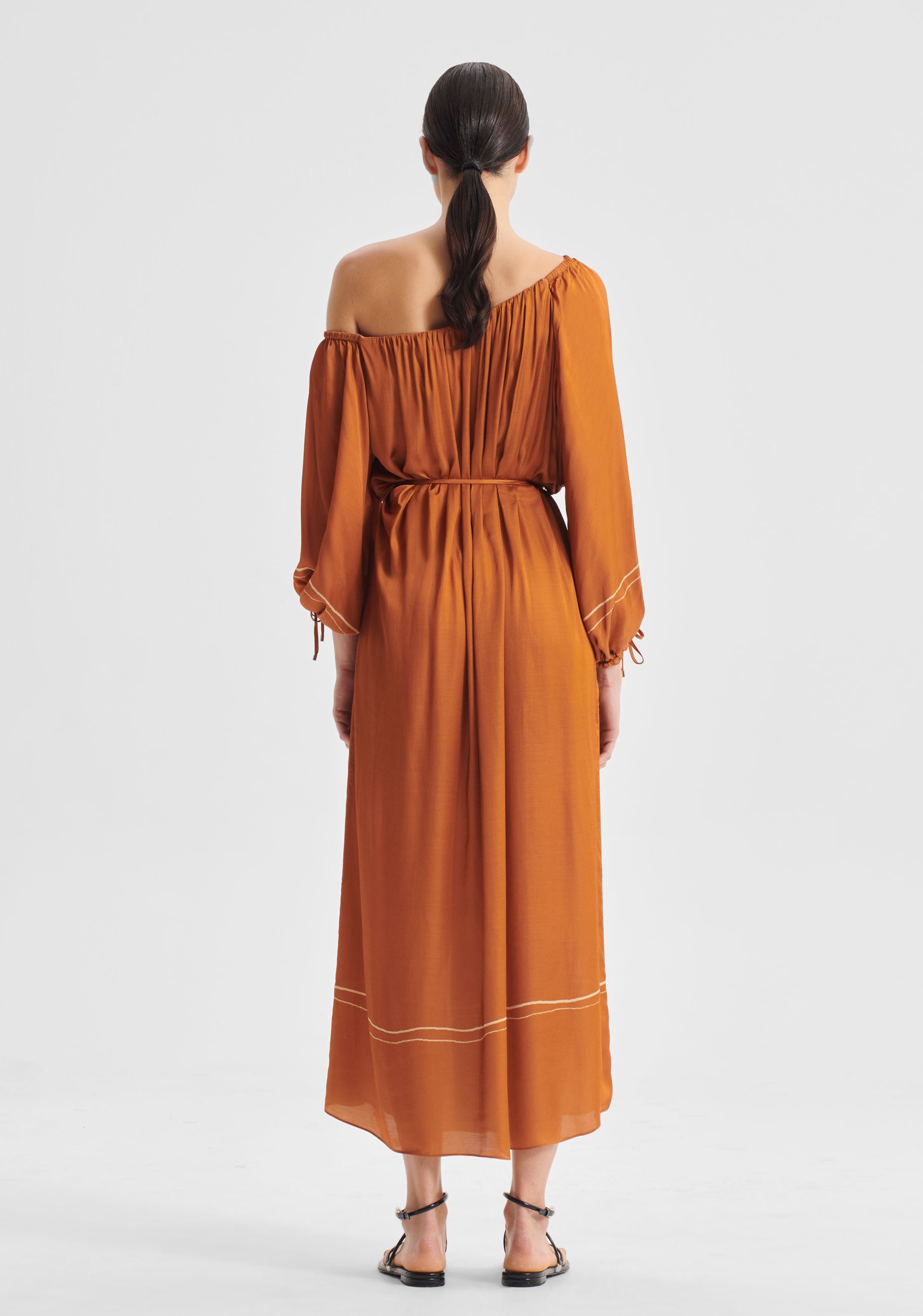 Aries One Shoulder Dress Spice