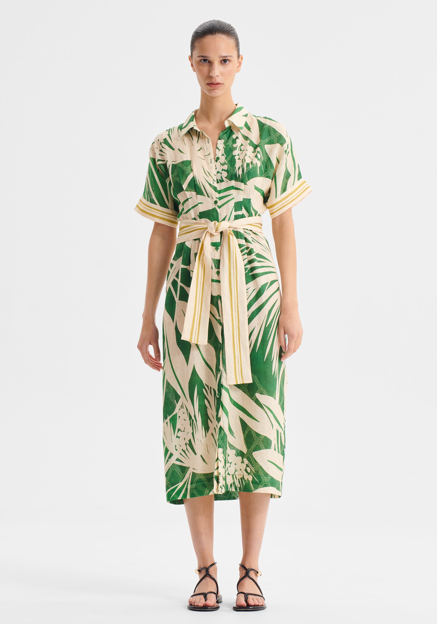 Sorrento Linen Shirt Dress