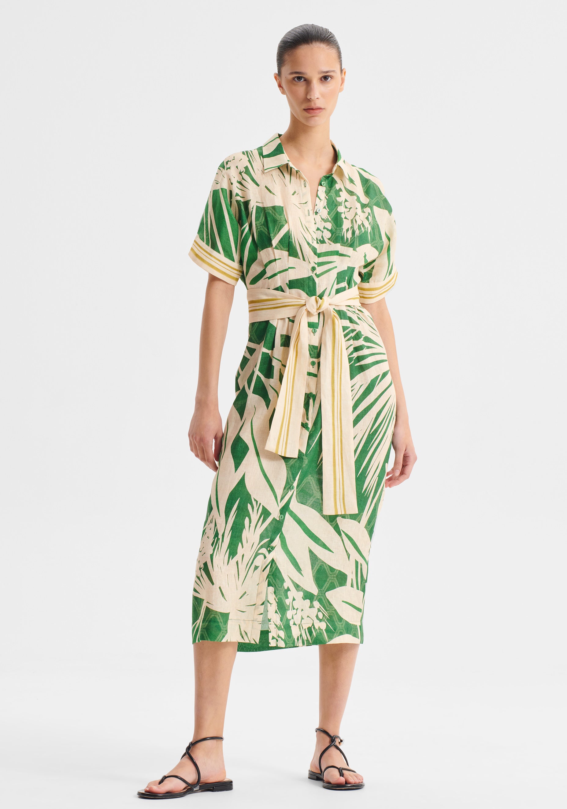 Sorrento Linen Shirt Dress