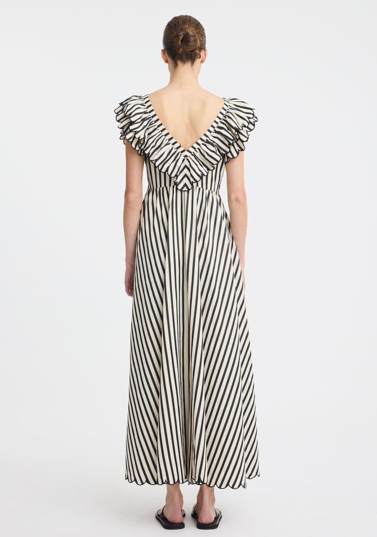Marina scallop maxi dress- Morrison