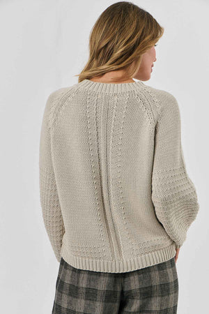 Cotton Sweater in Stone