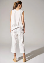 Ava Convertible Pant in White