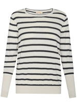 Liora Knit in Pebble/Charcoal Stripe