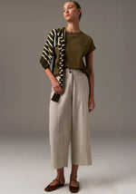 Liora Knit in Khaki/Pebble Stripe