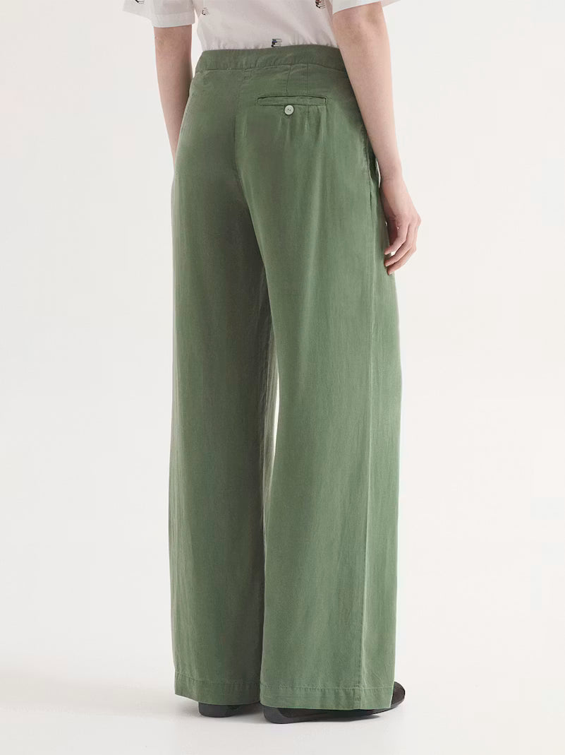 Overdyed Tencel Pleat-Front Trouser - Nice Things