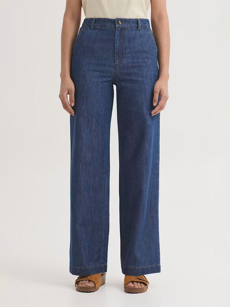 Denim Pants with Back Yolk & Pocket - Nice Things