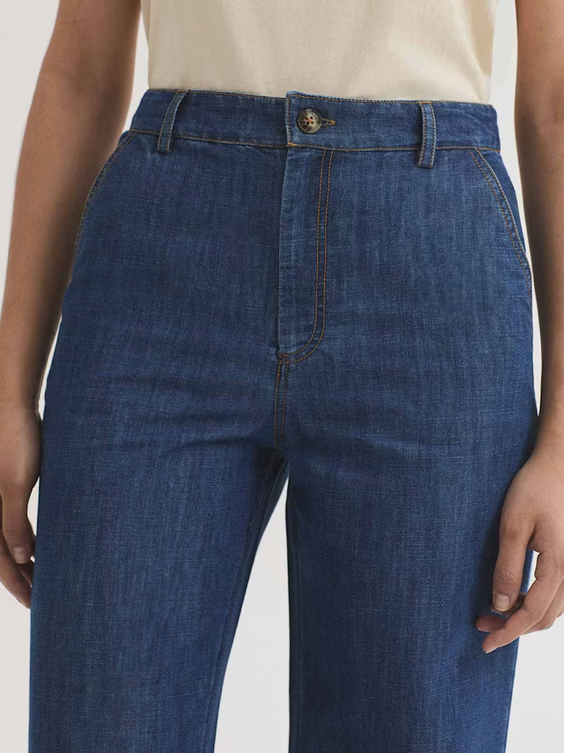 Denim Pants with Back Yolk & Pocket - Nice Things