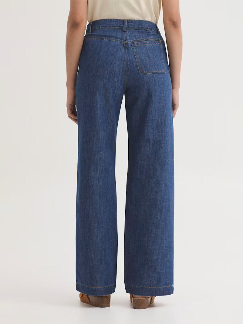 Denim Pants with Back Yolk & Pocket - Nice Things