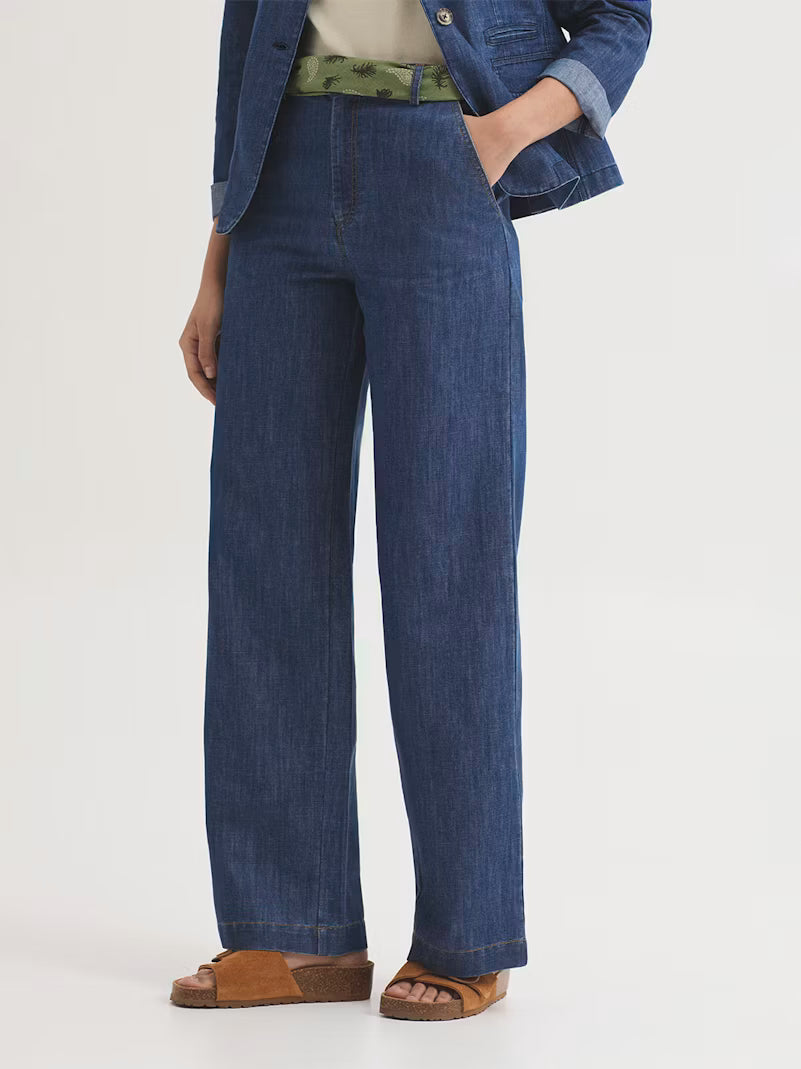 Denim Pants with Back Yolk & Pocket - Nice Things