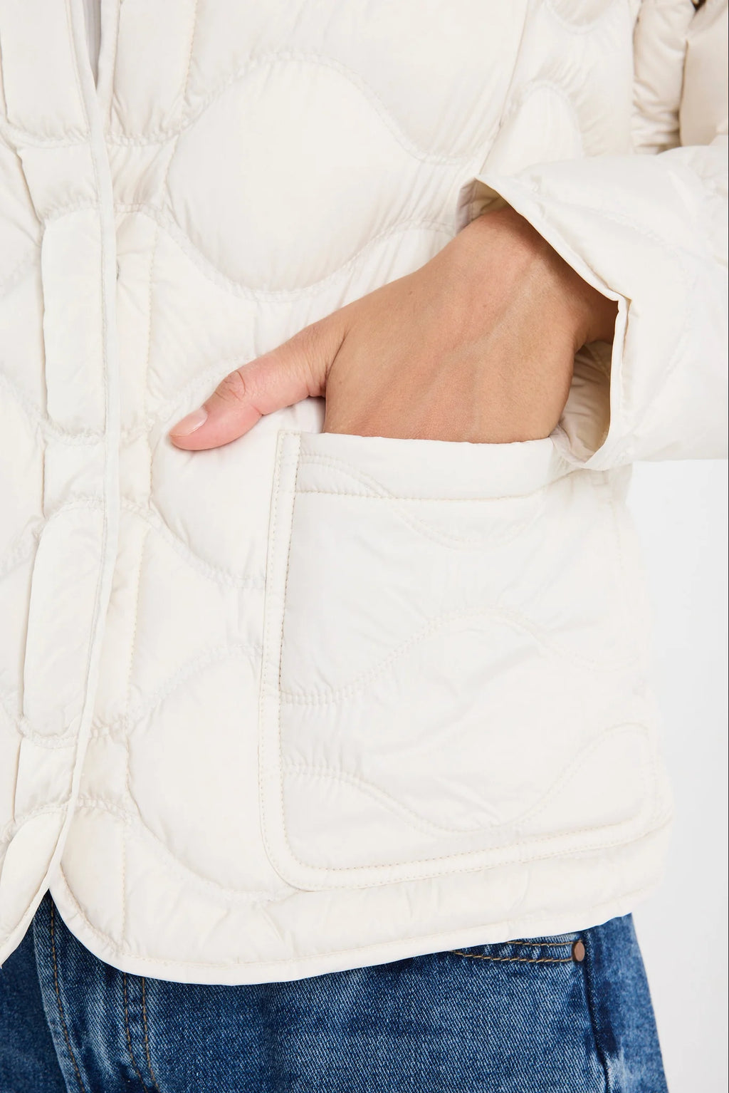 Premium Putty Down Filled Quilted Jacket