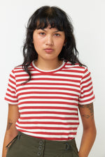 Stripey t-shirt in Brick Ivory