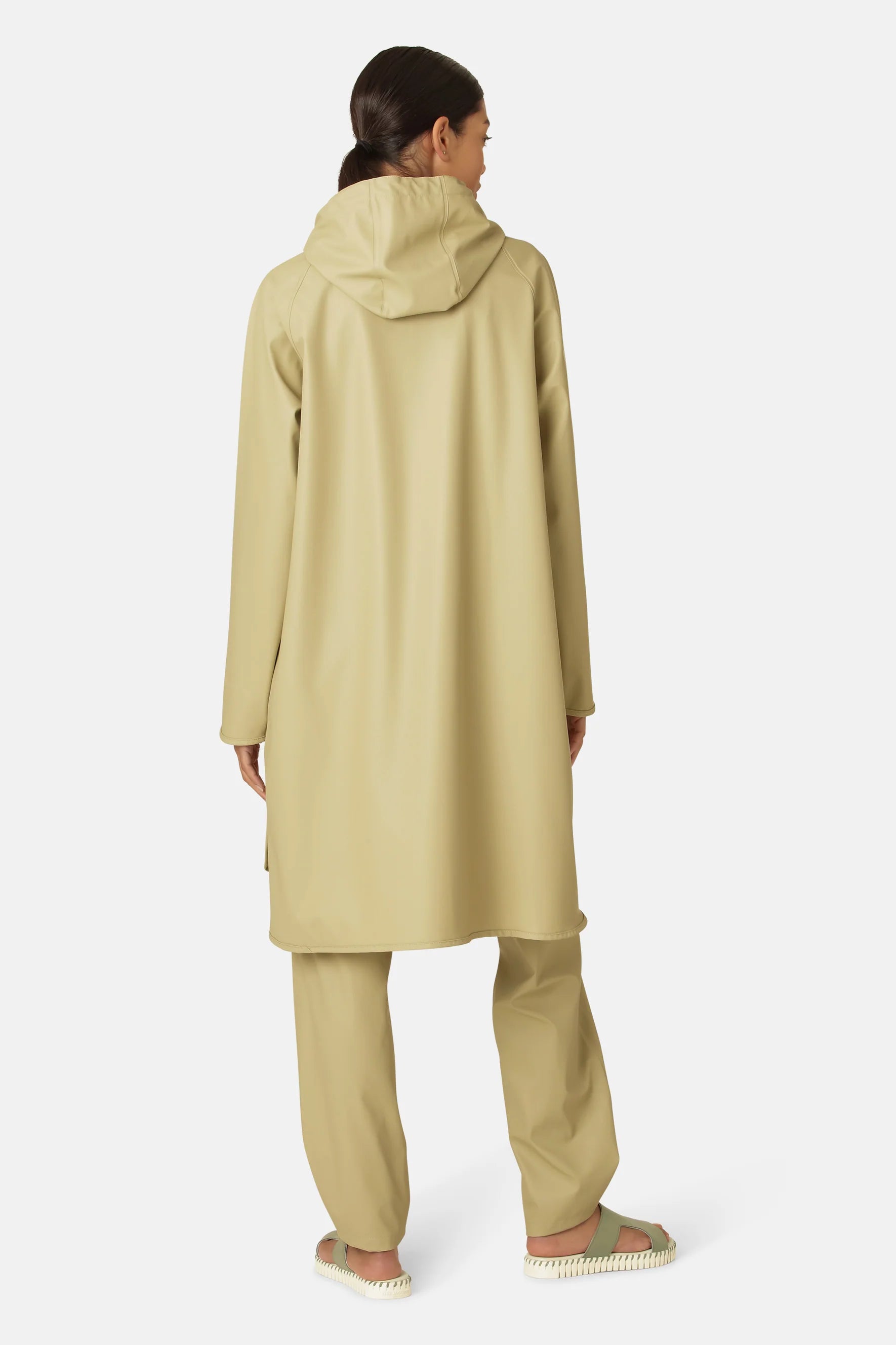 Light Detachable Hood Coat in Olive/Grass or Cyber Yellow