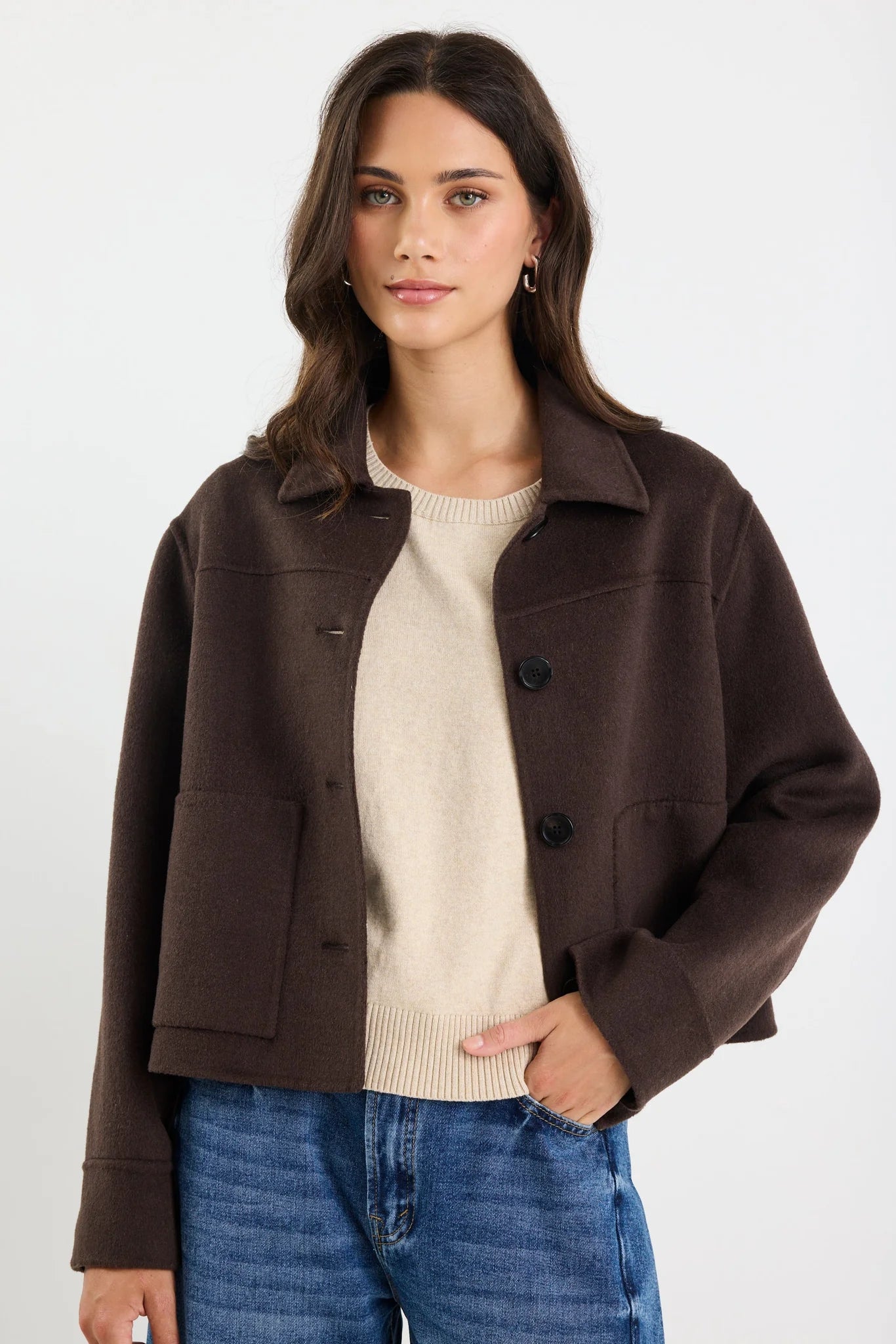 Ranger Marle Wool Blend Soft Jacket. By Rosa
