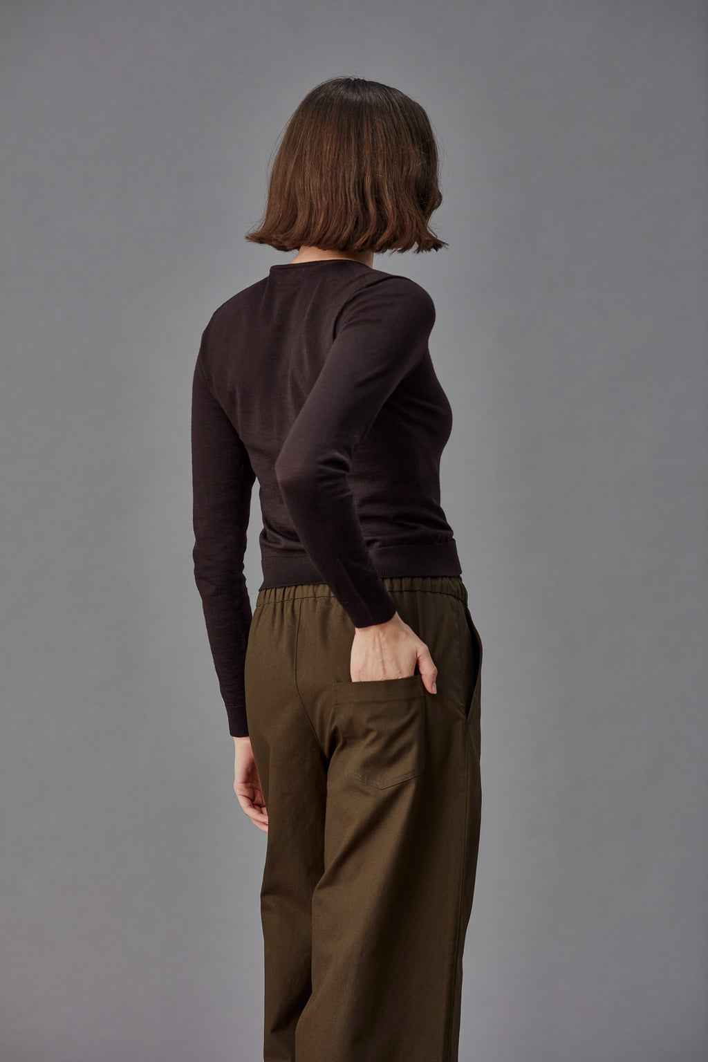 Merino Crop Crew Cardi Standard Issue