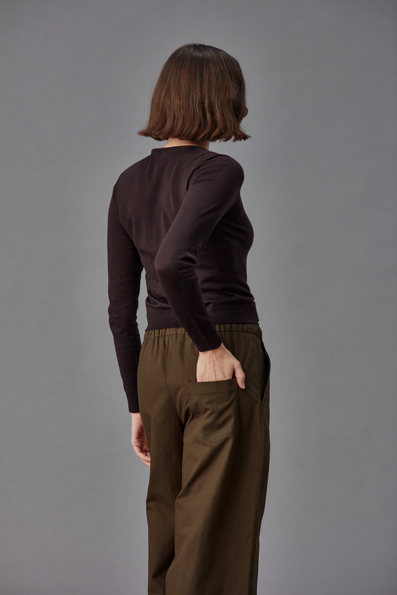 Merino Crop Crew Cardi Standard Issue