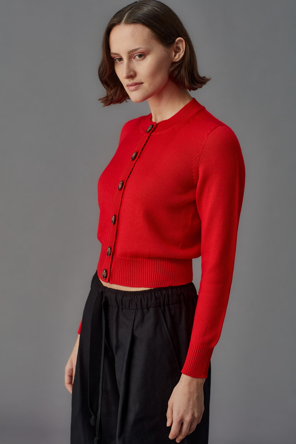Merino Crew Neck Cardigan Standard Issue