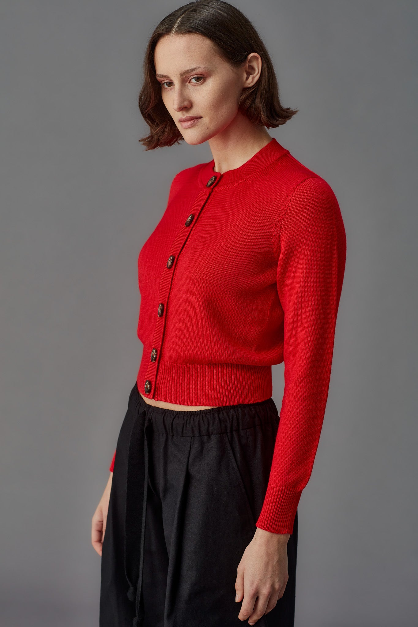 Merino Crew Neck Cardigan Standard Issue