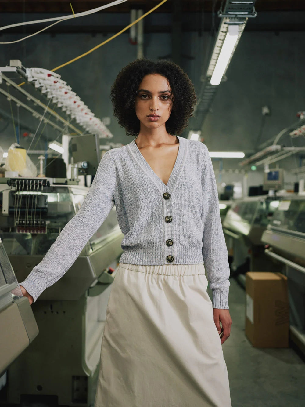 Cotton Stippling Cardigan - Standard Issue