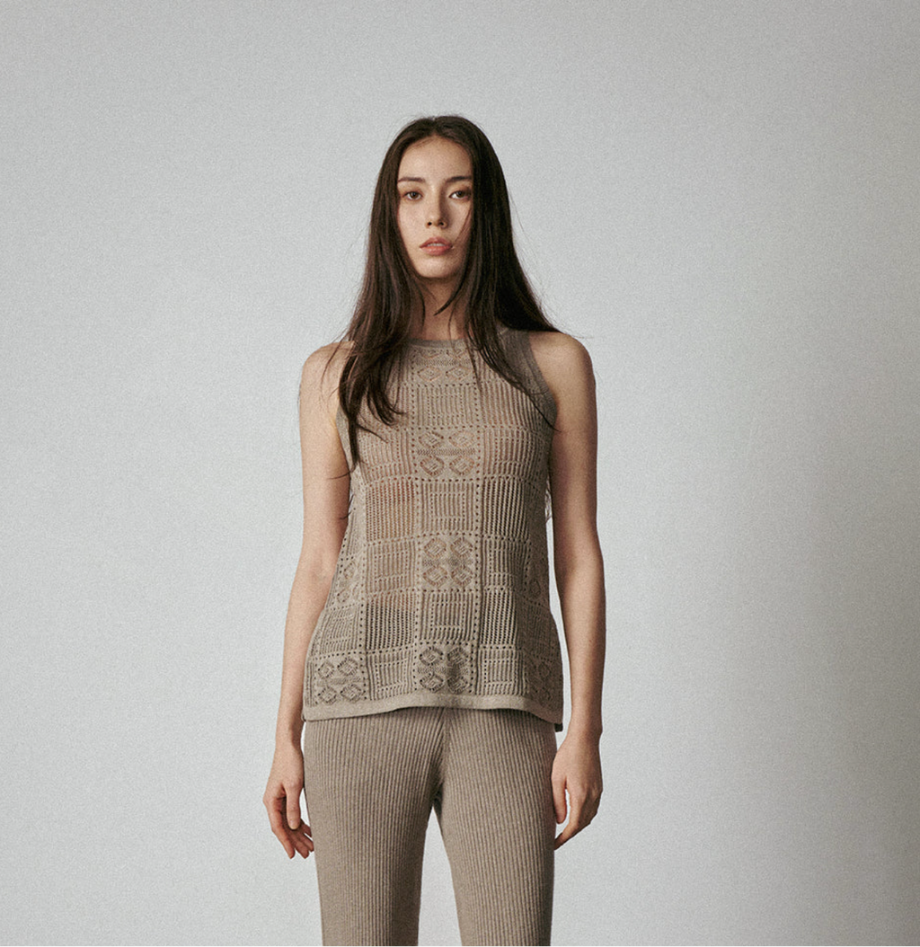 N.2340 GUIPURE TANK Alegar