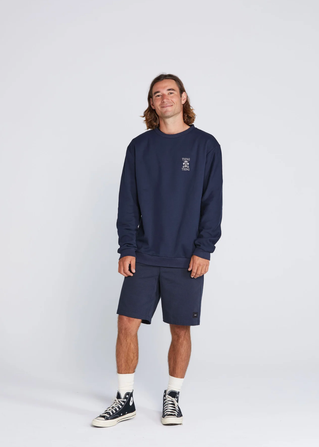 Crew Jumper Deep Navy Golf Thing