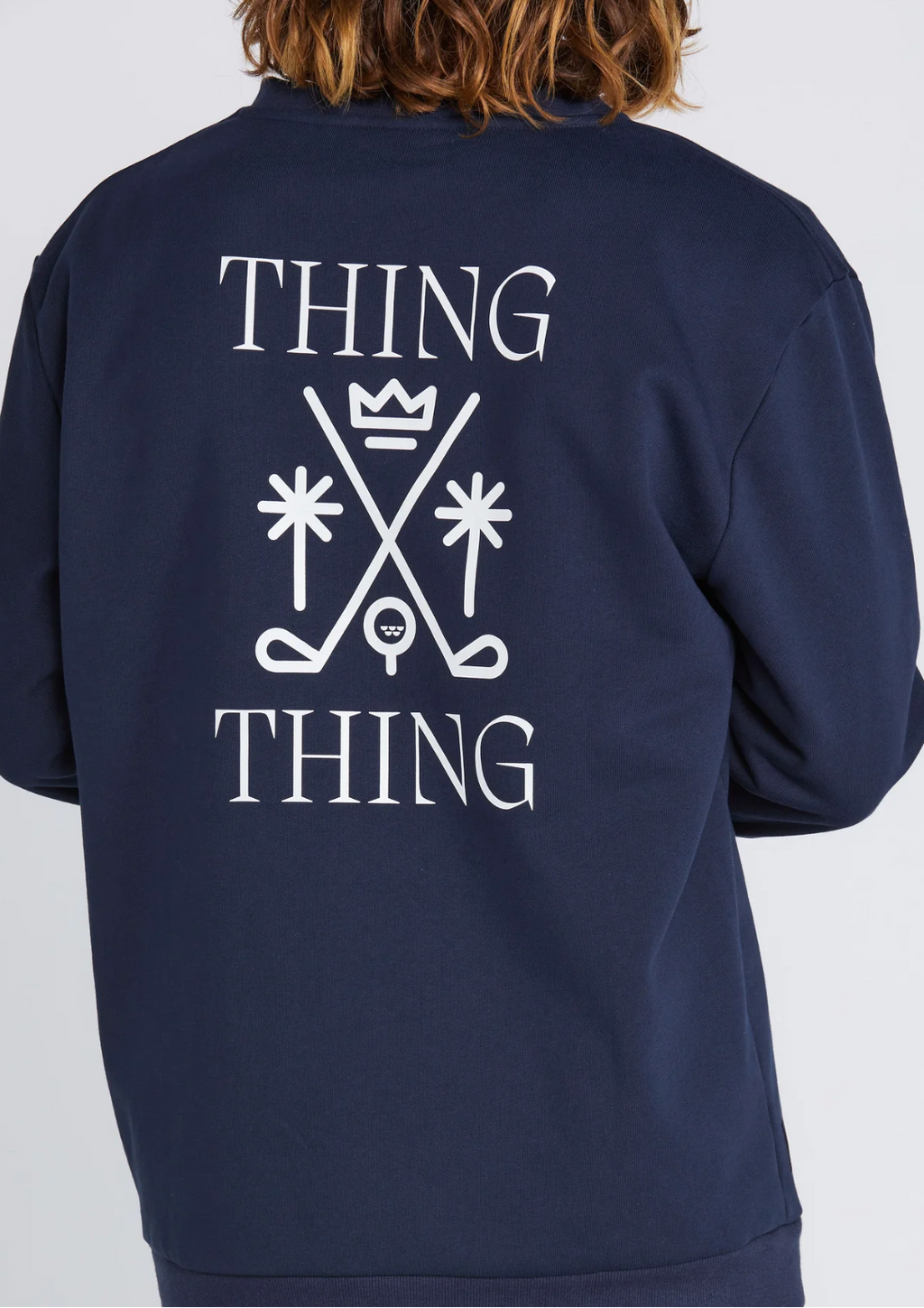 Crew Jumper Deep Navy Golf Thing