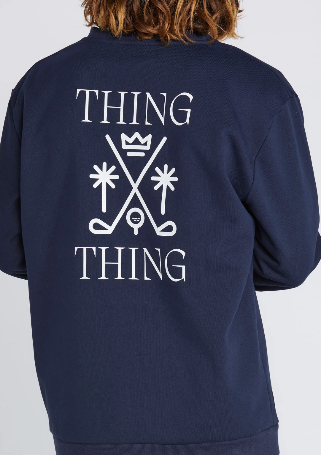 Crew Jumper Deep Navy Golf Thing
