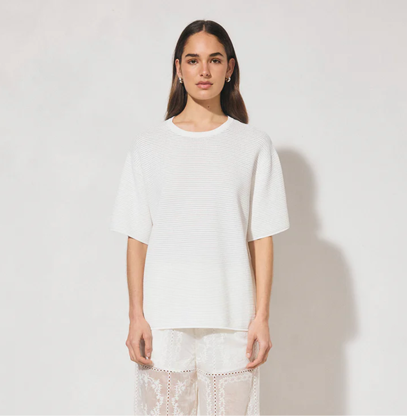 Soma Knit Tee White