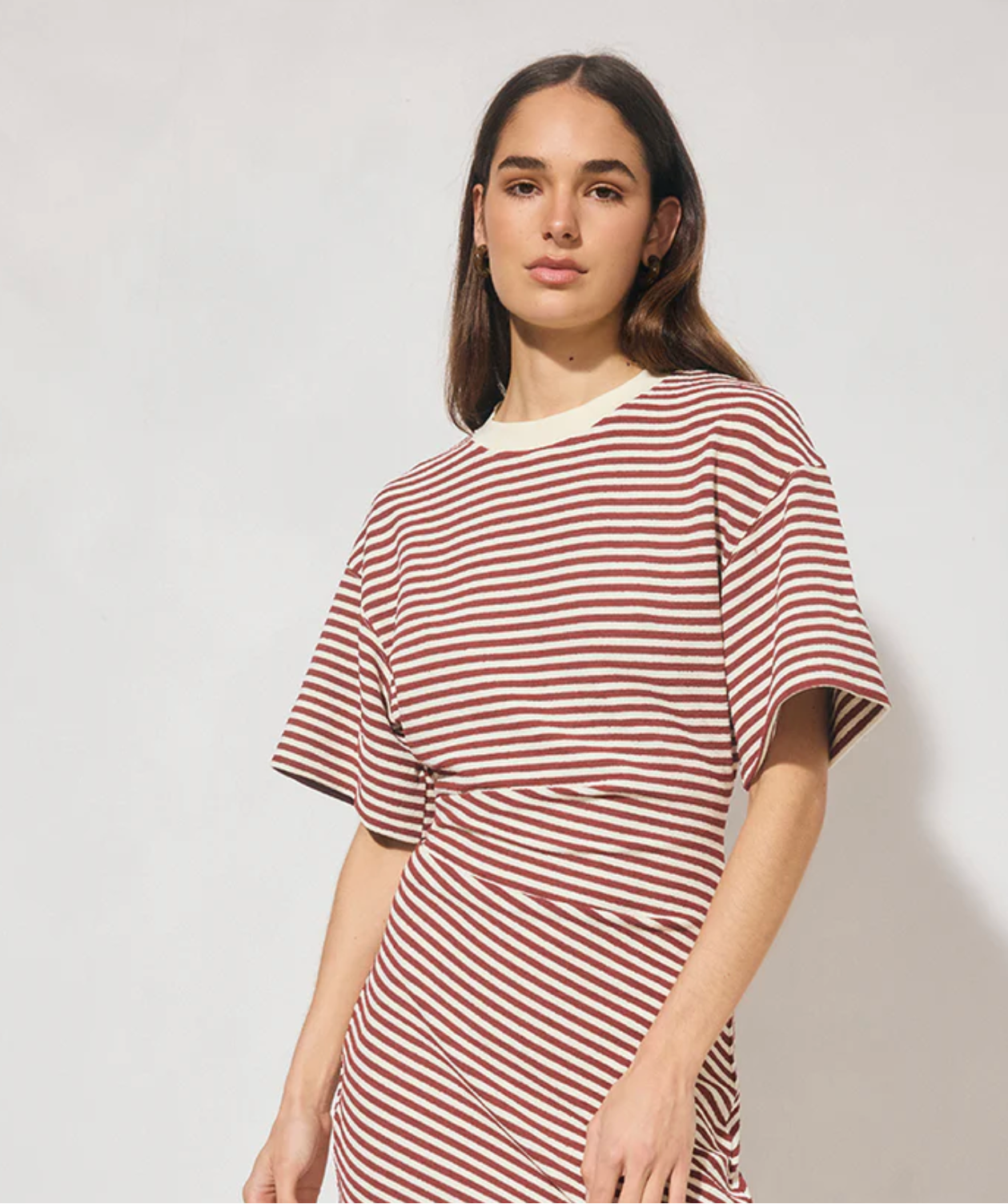 Aura Mini Dress Burgundy Mon Renn