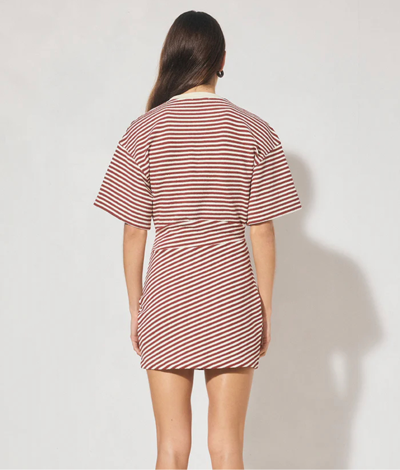 Aura Mini Dress Burgundy Mon Renn