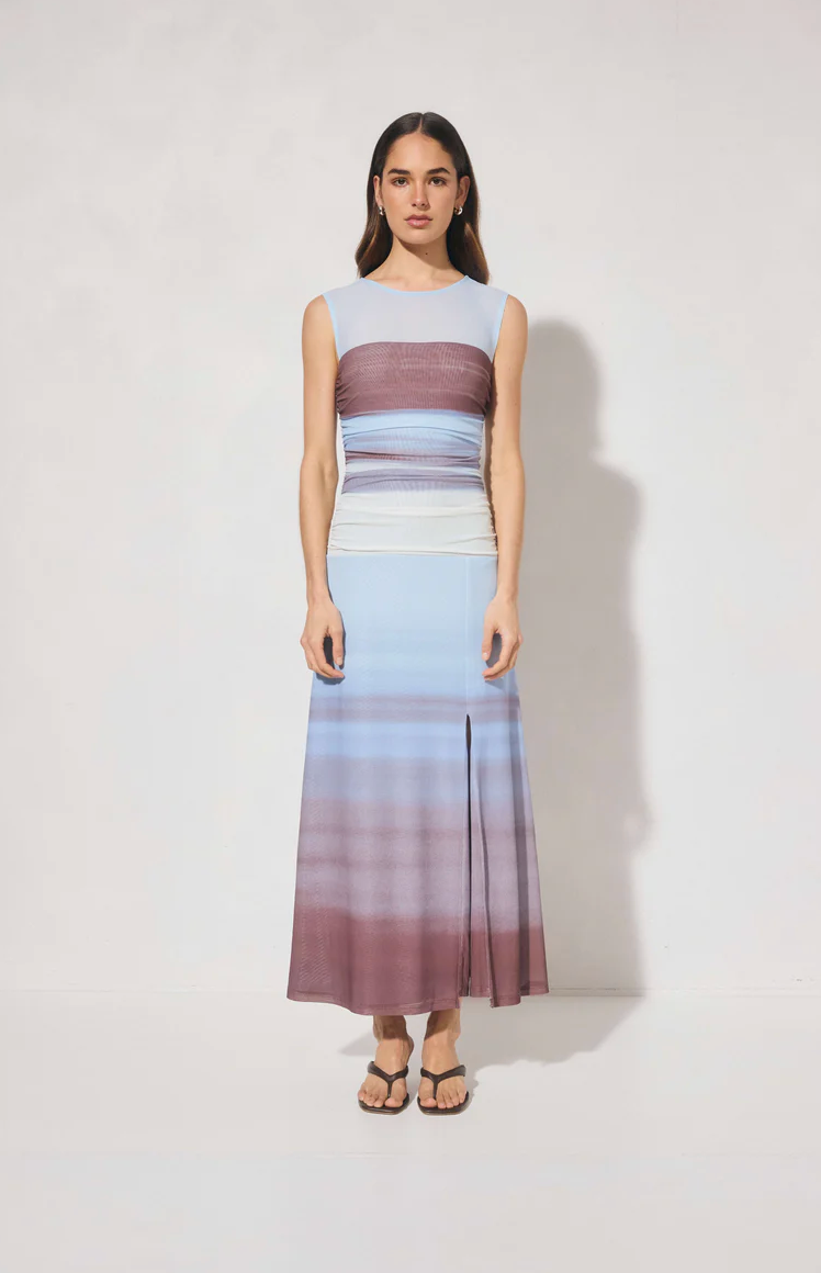 Chroma Dress Dusk Stripe